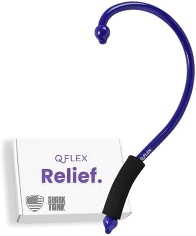 Q-Flex Massage Tool - Self-Massage Stick - Trigger Point Therapy, Muscle Care, Relaxation - Easy-to-Use Massager for Home & Travel - Seen On Shark Tank - Back, Neck, Shoulders, Feet - Great Gift Idea