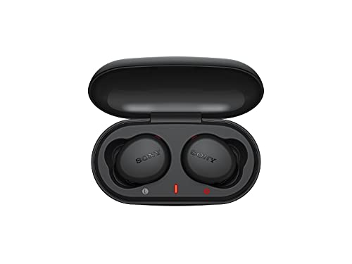 Sony Auriculares inalámbricos Bluetooth WF-XB700, batería de 18 horas de duración, compatible con carga rápida y asistente de voz, color negro