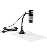 Plugable USB Digital Microscope with Flexible Arm Observation Stand Compatible With Windows, Mac,...