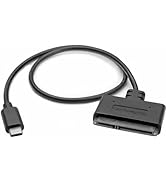 StarTech.com USB C to SATA Adapter - External Hard Drive Connector for 2.5'' SATA Drives - SATA S...