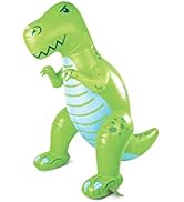 BigMouth Inc. Ginormous Inflatable Green Dinosaur Yard Summer Sprinkler, Stands Over 6 Feet Tall,...