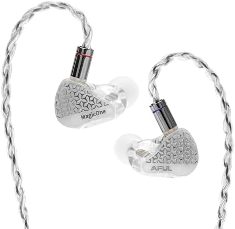 HiFiGo AFUL MagicOne バランスドアーマチュアイヤホン、革新的な SE-Math 音響テクノロジーを備えた 1BA IEM インイヤー イヤホン (4.4mm)