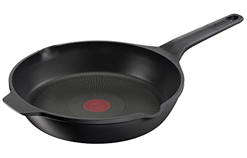 Tefal Aroma On - Sartén de aluminio fundido 28 cm recubrimiento titanio antiadherente y thermosport, aptas para todo tipo de cocinas, base gruesa adecuada para inducción