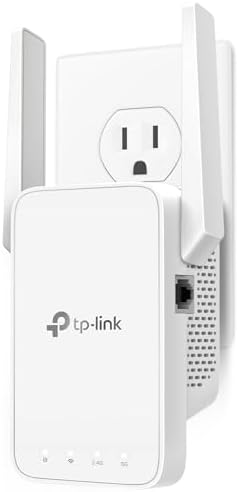TP-Link AC1200 WiFi Extender, 2024 Wirecutter Best WiFi Extender, 1.2Gbps home signal booster, Dual Band 5GHz/2.4GHz, Covers Up to 1500 Sq.ft and 30 Devices ,support Onemesh, One Ethernet Port (RE315)