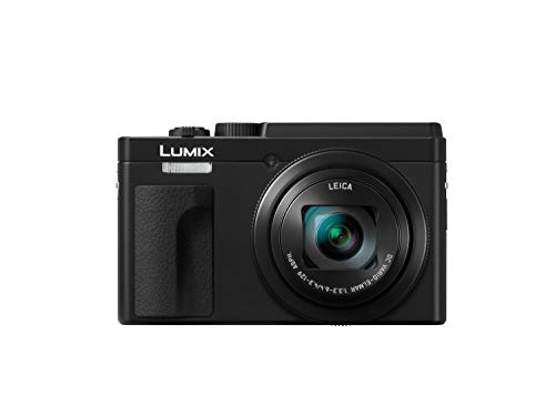 Panasonic Lumix DC-TZ95 - Cámara Compacta de 21.1 mp (Super Zoom, 10fps, Objetivo F3.3-F6.4 de 24-720mm, Zoom de 30X, Pantalla Abatible, 4K, Wifi, Bluetooth, RAW), Color Negro