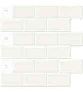 Art3d 10-Pack Peel and Stick Kitchen Backsplash Tiles, Self Adhesive Vinyl Wall Tile Stickers for...