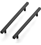 Ravinte 30 Pack 10" Square Cabinet Pulls Matte Black Stainless Steel Kitchen Cupboard Dresser Han...