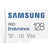 SAMSUNG PRO Endurance 128GB MicroSDXC Memory Card with Adapter for Dash Cam, Body Cam, and securi...