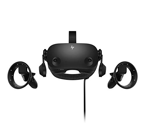 HP Reverb G2 + 2 Controladores - Gafas de Realidad Virtual SteamVR, WMR, resolución 4k, lentes ajustables Valve, 4 cámaras, sonido espacial 3D, subpixel RGB, 90Hz, Bluetooth Integrado, ultraligeras