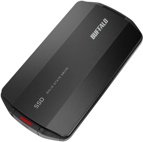 【Amazon.co.jp限定】バッファロー SSD 外付け 1TB USB3.2 Gen2 Type‐C 最大読出速度1050MB/秒 防塵防滴 IP55 耐衝撃 MIL‐STD ポータブル【 iPhone 15 15Pro Windows MacOS ChromeOS PS4 PS5 メーカー動作確認済み】SSD-PHP1.0U3BA/N