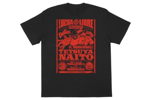 新日本プロレスリング Tシャツ 内藤哲也 LUCHA LIBRE ブラック M 5850102270