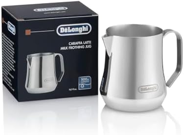 De'Longhi Milk Frothing Pitcher, Stainless Steel, 17 oz - DLSC069