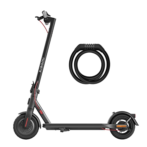 Xiaomi Electric Scooter 4 Lite + candado - Patinete eléctrico con 300W de potencia, sube pendientes de hasta 14%, 25 km/h de vel. máx., hasta 20 km/h, negro (Versión ES + 3 años de garantía)