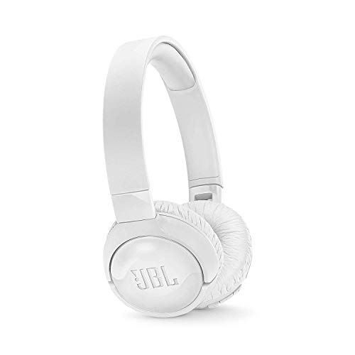 JBL Tune 600BT - Auriculares supraaurales inalámbricos con cancelación de ruido activa, batería de hasta 12 horas con BT y NC activo, blanco