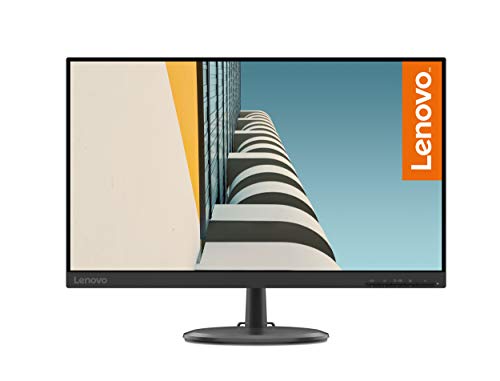 Lenovo C24-25 - Monitor de 23.8" FullHD (1920x1080 pixeles, 16:9, 75Hz, 4ms, 1000:1, Puertos VGA + HDMI, 3 lados, sin bordes) Color Negro