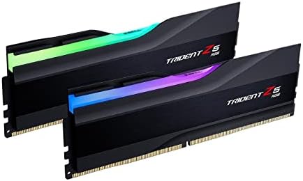 G.SKILL Trident Z5 RGB Series (Intel XMP 3.0) DDR5 RAM 32GB (2x16GB) 6000MT/s CL36-36-36-96 1.35V Desktop Computer Memory UDIMM - Matte Black (F5-6000J3636F16GA2-TZ5RK)