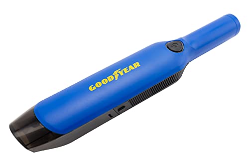 Goodyear Aspirador Inalámbrico Recargable USB 12,6V 80W, Azul y Amarillo