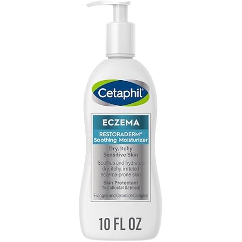 Cetaphil RESTORADERM Soothing Moisturizer Lotion, 10 fl oz (Pack of 1) | For eczema prone skin, dry, itchy, irritated skin | 24Hr hydration