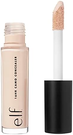 e.l.f. 16HR Camo Concealer, Full Coverage, Highly Pigmented Concealer With Matte Finish, Crease-proof, Vegan & Cruelty-Free, Light Ivory, 0.203 Fl Oz