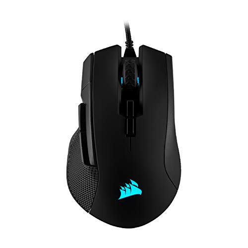 Corsair IRONCLAW RGB Ratón con Cable para Juegos FPS/MOBA - 18.000 PPP - 7 Botones Programables - Diseñado para Manos Grandes - Compatible con iCUE - PC, Mac, PS5, PS4, Xbox - Negro