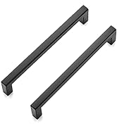 Ravinte 30 Pack Solid 5 Inch Center to Center Slim Square Bar Drawer Handles Kitchen Cabinet Hand...