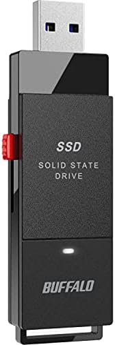 【Amazon.co.jp限定】バッファロー SSD 外付け 1.0TB 超小型 コンパクト ポータブル PS5/PS4対応(メーカー動作確認済) USB3.2Gen1 ブラック SSD-PUT1.0U3-B/N