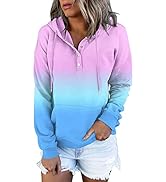 Womens Pullover Long Hoodie Casual Basic Sweatshirts Fall Sleeve Shirts with Kangaroo Pockets S-3XL