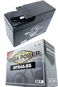 メガパワー バイクバッテリー モンキーモンキーBAJA 型式 A-Z50J MTR4A-BS 密閉式