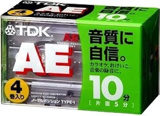 TDK オーディオカセットテープ AE 10分4巻パック [AE-10X4G]