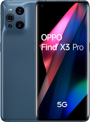 OPPO Find X3 Pro 5G - Smartphone 256GB, 12GB RAM, Dual SIM, Carga rápida 65W - Azul