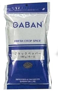 GABAN(ギャバン) ブラックペッパー ホール 400g 03.長期欠品・入荷未定 1 袋