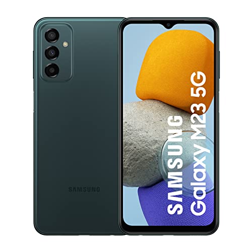 Samsung Galaxy M23 5G – Teléfono Móvil Android, Sin Tarjeta SIM, Smartphone con 4 GB de RAM y 128 GB de Almacenamiento, Verde (Versión Española)