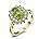 T-Yellow Gold Plated-peridot