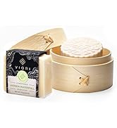 Viori Hair Shampoo & Conditioner Bar with Bamboo Holder Set Hidden Waterfall