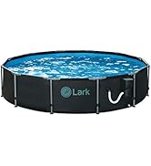 Lark 12' ft. x 30" inch Metal Frame Backyard Above Ground Swimming Pool with 600-Gallon Filtratio...