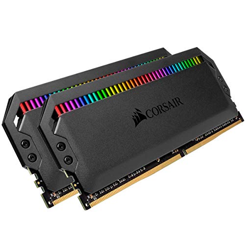 Corsair Dominator Platinum RGB Kit de Memoria 16 GB DDR4 3600 MHz C18, con Iluminación LED RGB, 2 x 8 GB, Negro