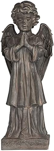 Design Toscano The Angel's Message Statue Finish: Antique Iron