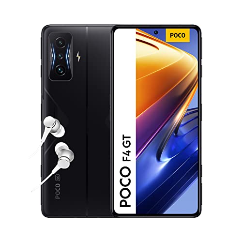 Poco F4 GT 5G - Smartphone de 8+128GB, Pantalla de 6.67” 120Hz E4 AMOLED, Snapdragon 8 Gen 1, Triple Cámara de 64MP, 4700mAh, 120W HyperCharge, Stealth Black (Versión ES + 3 años de garantía)