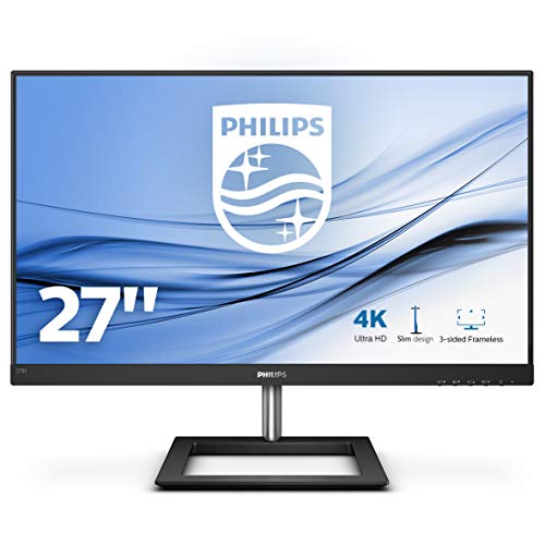 Philips 278E1A/00 Monitor de 27" Ultra HD 4K (3840 x 2160 Pixeles, IPS, 4 ms, Mega Infinity DCR, FlickerFree, HDMI, Displayport)