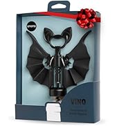 OTOTO Vino Spooky Bat Wine Opener - 2-in-1 Wine & Beer Opener, Corkscrew & Bottle Opener - Wine A...