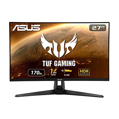 ASUS VG27AQ1A - Monitor de Gaming de 27" WQHD (2560x1440, IPS, 170 Hz, 1ms MPRT, Extreme Low Motion Blur, G-SYNC Compatible ready, HDR 10) Negro