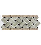 Art3d 10-Sheet Peel and Stick Tile Backsplash - 12.4"x5" Self-Adhesive Decorative Waist Line Mosa...