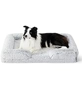 Bedsure Orthopedic Dog Bed for Large Dogs - Big Calming Washable Dog Sofa Bed Large, Supportive F...