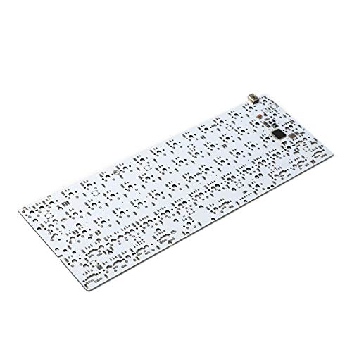 GH60 64 Minila PCB Totalmente programable para DIY Teclado mecánico Poker Faceu HHKB Soporte LED White Bface