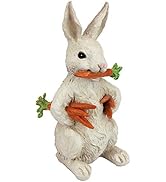 Design Toscano EU1054 Carotene The Rabbit with Carrots Easter Decor Garden Statue, 12 Inch, Full ...