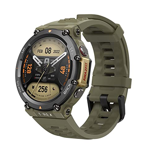 Amazfit T Rex 2 SmartWatch Reloj Deportivo Premium Multideporte con GPS Navegación en Tiempo Real Ejercicio de Fuerza 150+ Modos Deportivos Frecuencia cardíaca Monitoreo SpO2 Verde