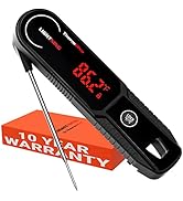 ThermoPro Lightning 1-Second Instant Read Meat Thermometer, Calibratable Kitchen Food Thermometer...