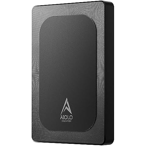 AIOLO INNOVATION 外付けHDD ポータブルハードディスク 2TB 2.5インチ USB3.0 テレビ録画/PC/Mac/PS4/XBox対応 A4-2T-BLK-A