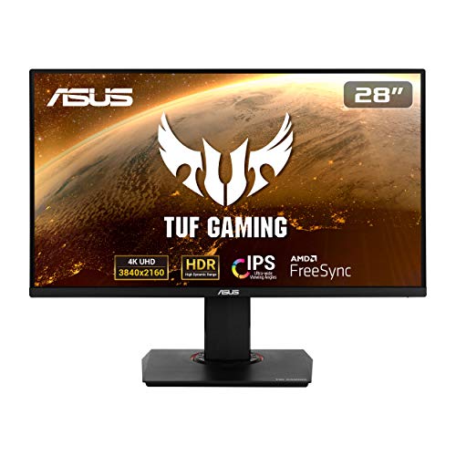 Asus TUF Gaming VG289Q - Monitor Gaming de 28" 4K (3840x2160, IPS, DCI-P3 , 60 Hz, 5 ms, LED, Adaptive-Sync, FreeSync, HDR 10, DisplayPort, HDMI) Negro
