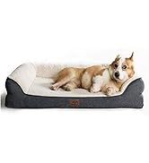 Bedsure Orthopedic Memory Foam Dog Bed for Medium Dogs - Waterproof Dog Beds Medium Washable Pet ...